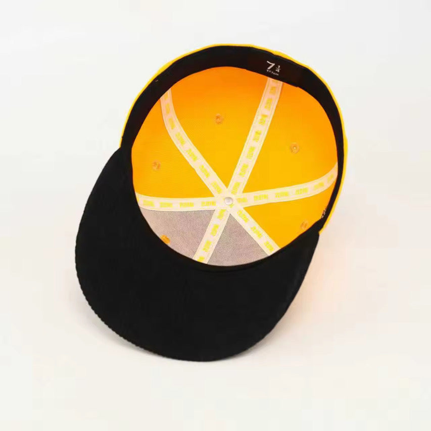 2Loyal “Fitted” Yellow Rhinestone/Black